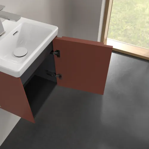 VILLEROY BOCH Subway 3.0 Vanity unit, 1 dveře, 351 x 429 x 309 mm, Vínově červená #C58402AH, obrázek 8