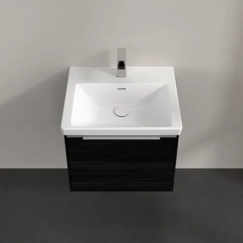 VILLEROY BOCH Subway 3.0 Vanity unit, s osvětlením, 1 zásuvka, 523 x 429 x 448 mm, černý dub #C579L0AB, obrázek 4
