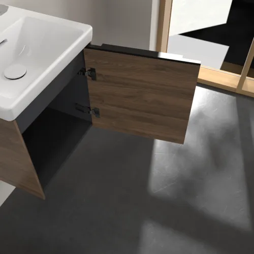 VILLEROY BOCH Subway 3.0 Vanity unit, 1 dveře, 423 x 429 x 378 mm, Arizona Oak #C58201VH, obrázek 6
