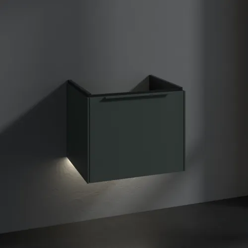 VILLEROY BOCH Subway 3.0 Vanity unit, s osvětlením, 1 zásuvka, 523 x 429 x 448 mm, Soft Green #C579L2AF, obrázek 5