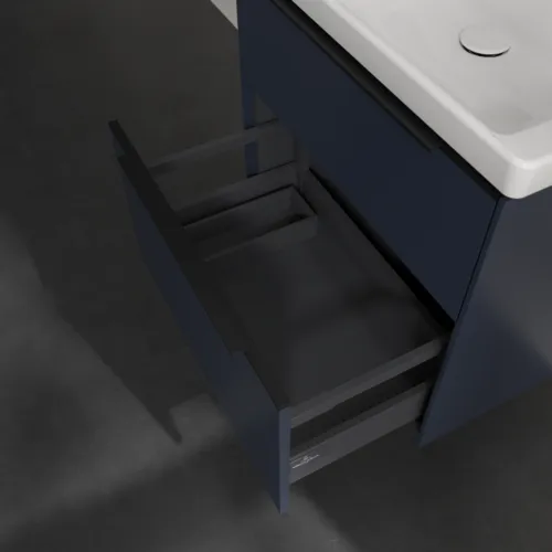 VILLEROY BOCH Subway 3.0 Vanity unit, s osvětlením, 2 výsuvy, 622 x 576 x 478 mm, Marine Blue #C576L1VQ, obrázek 7