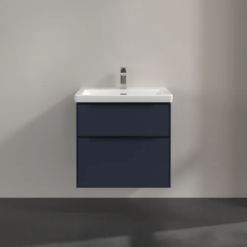 VILLEROY BOCH Subway 3.0 Vanity unit, s osvětlením, 2 výsuvy, 622 x 576 x 478 mm, Marine Blue #C576L1VQ, obrázek 3
