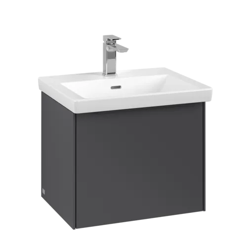 VILLEROY BOCH Subway 3.0 Vanity unit, 1 zásuvka, 523 x 429 x 448 mm, grafitová barva #C57902VR