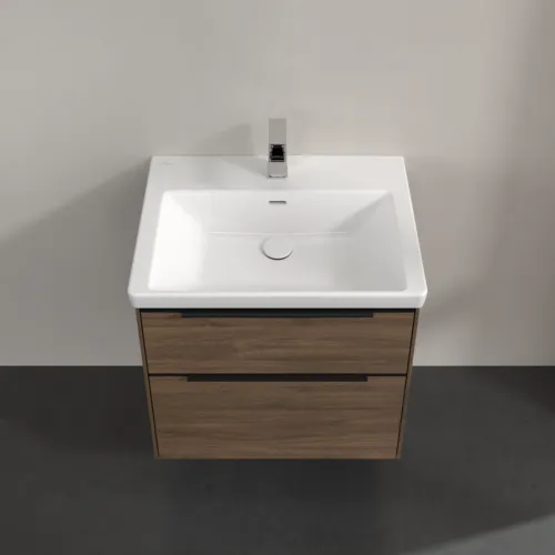VILLEROY BOCH Subway 3.0 Vanity unit, s osvětlením, 2 výsuvy, 622 x 576 x 478 mm, Arizona Oak #C576L1VH, obrázek 4