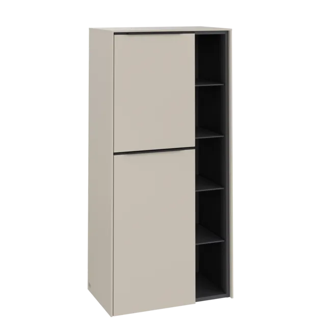 VILLEROY BOCH Středová skříňka Subway 3.0, 2 dveře, 574 x 1200 x 362 mm, Cashmere Grey / Cashmere Grey #C59801VN