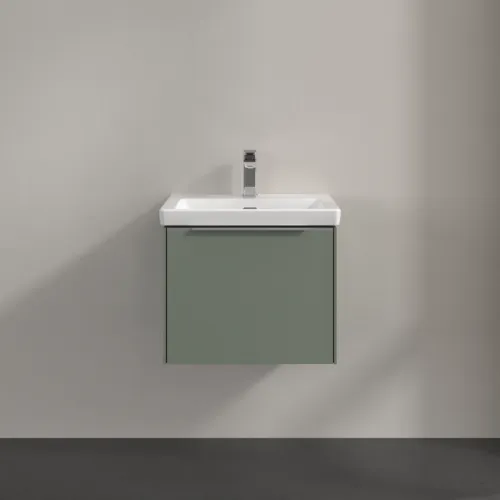 VILLEROY BOCH Subway 3.0 Vanity unit, s osvětlením, 1 zásuvka, 523 x 429 x 448 mm, Soft Green #C579L0AF, obrázek 3