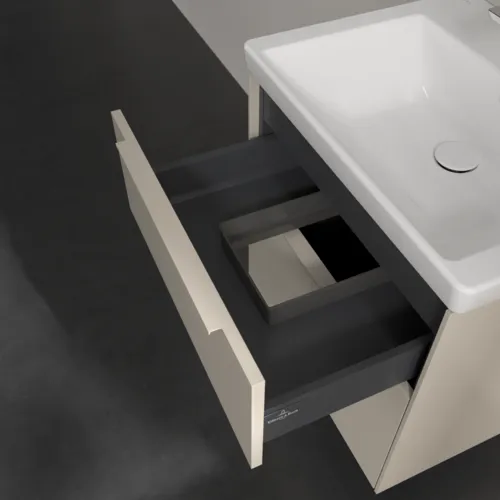 VILLEROY BOCH Subway 3.0 Vanity unit, 2 výsuvy, 572 x 576 x 478 mm, Cashmere Grey #C57802VN, obrázek 7