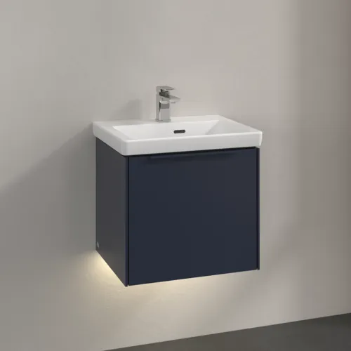 VILLEROY BOCH Subway 3.0 Vanity unit, s osvětlením, 1 zásuvka, 473 x 429 x 408 mm, Marine Blue #C580L2VQ, obrázek 2