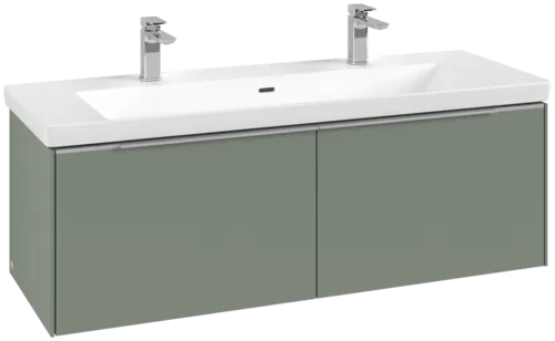 VILLEROY BOCH Subway 3.0 Vanity unit, 2 výsuvy, 1272 x 429 x 478 mm, Soft Green #C60100AF