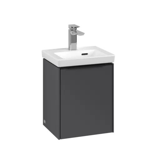 VILLEROY BOCH Subway 3.0 Vanity unit, 1 dvířka, 351 x 429 x 309 mm, grafitová barva #C58401VR