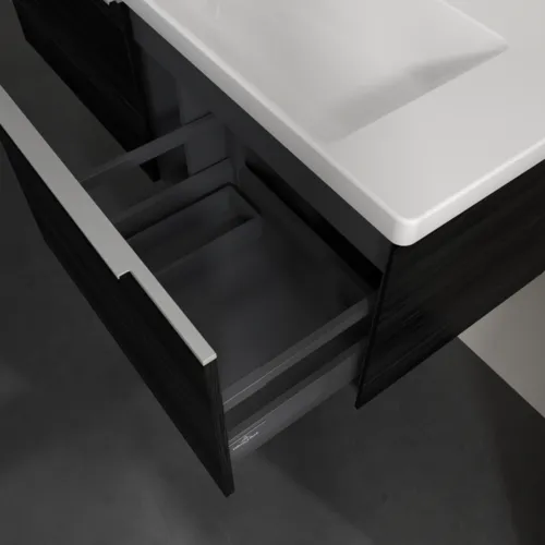 VILLEROY BOCH Subway 3.0 Vanity unit, 2 výsuvy, 1272 x 429 x 478 mm, černý dub #C60100AB, obrázek 6
