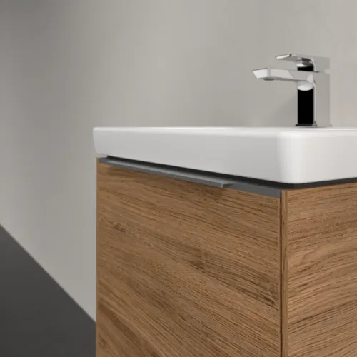 VILLEROY BOCH Subway 3.0 Vanity unit, s osvětlením, 1 zásuvka, 473 x 429 x 408 mm, dub Kansas #C580L0RH, obrázek 6