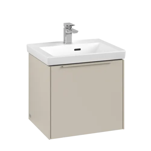 VILLEROY BOCH Subway 3.0 Vanity unit, s osvětlením, 1 zásuvka, 473 x 429 x 408 mm, Cashmere Grey #C580L2VN