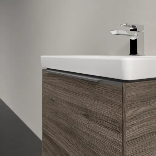 VILLEROY BOCH Subway 3.0 Vanity unit, s osvětlením, 1 zásuvka, 473 x 429 x 408 mm, Stone Oak #C580L0RK, obrázek 6