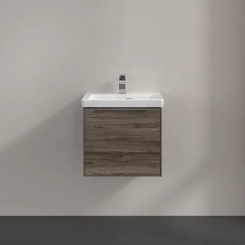 VILLEROY BOCH Subway 3.0 Vanity unit, s osvětlením, 1 zásuvka, 473 x 429 x 408 mm, Stone Oak #C580L0RK, obrázek 3