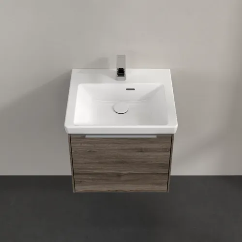 VILLEROY BOCH Subway 3.0 Vanity unit, s osvětlením, 1 zásuvka, 473 x 429 x 408 mm, Stone Oak #C580L0RK, obrázek 4