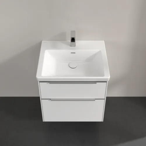 VILLEROY BOCH Subway 3.0 Vanity unit, 2 výsuvy, 572 x 576 x 478 mm, čistě bílá #C57800VF, obrázek 4