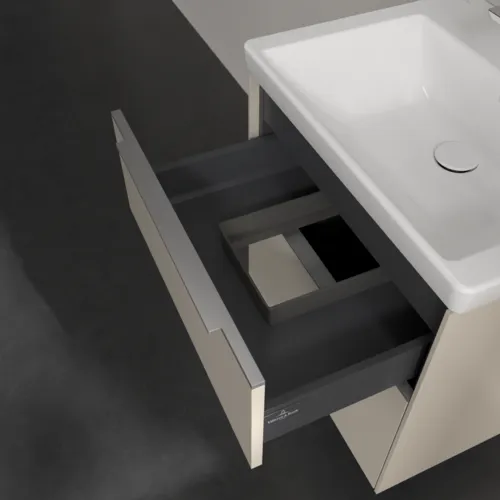 VILLEROY BOCH Subway 3.0 Vanity unit, 2 výsuvy, 572 x 576 x 478 mm, Cashmere Grey #C57800VN, obrázek 7