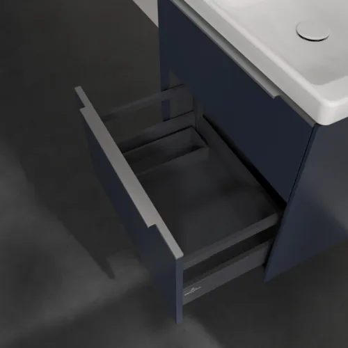 VILLEROY BOCH Subway 3.0 Vanity unit, 2 výsuvy, 572 x 576 x 478 mm, Marine Blue #C57800VQ, obrázek 6