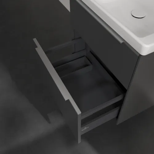 VILLEROY BOCH Subway 3.0 Vanity unit, 2 výsuvy, 572 x 576 x 478 mm, grafitová barva #C57800VR, obrázek 6