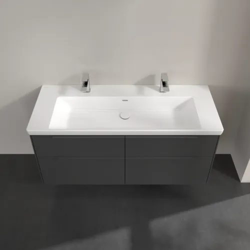 VILLEROY BOCH Subway 3.0 Vanity unit, s osvětlením, 4 výsuvy, 1272 x 576 x 478 mm, grafitová barva #C602L2VR, obrázek 4