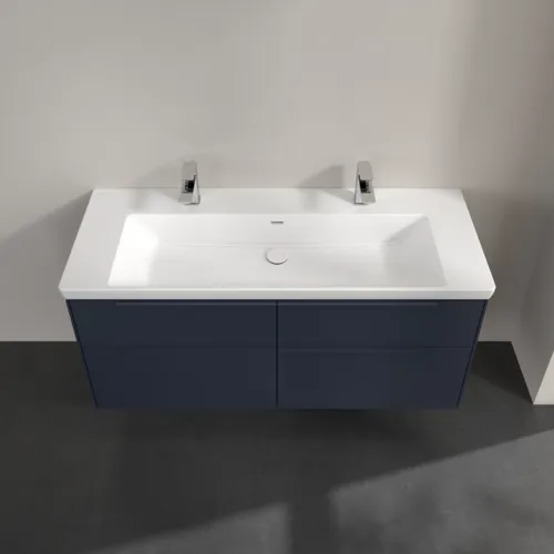 VILLEROY BOCH Subway 3.0 Vanity unit, s osvětlením, 4 výsuvy, 1272 x 576 x 478 mm, Marine Blue #C602L2VQ, obrázek 4