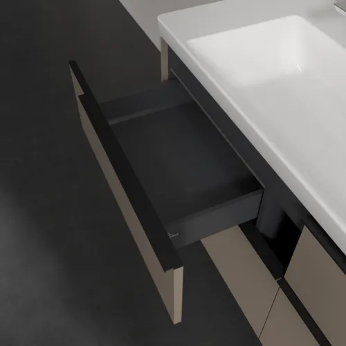 VILLEROY BOCH Subway 3.0 Vanity unit, s osvětlením, 4 výsuvy, 1272 x 576 x 478 mm, taupe #C602L1VM, obrázek 8