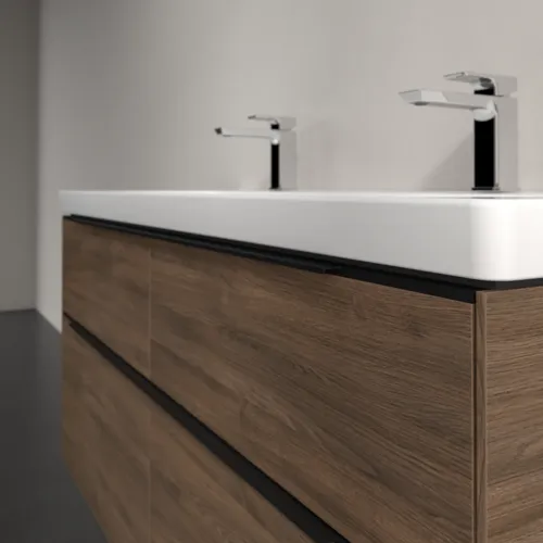 VILLEROY BOCH Subway 3.0 Vanity unit, s osvětlením, 4 výsuvy, 1272 x 576 x 478 mm, Arizona Oak #C602L1VH, obrázek 6
