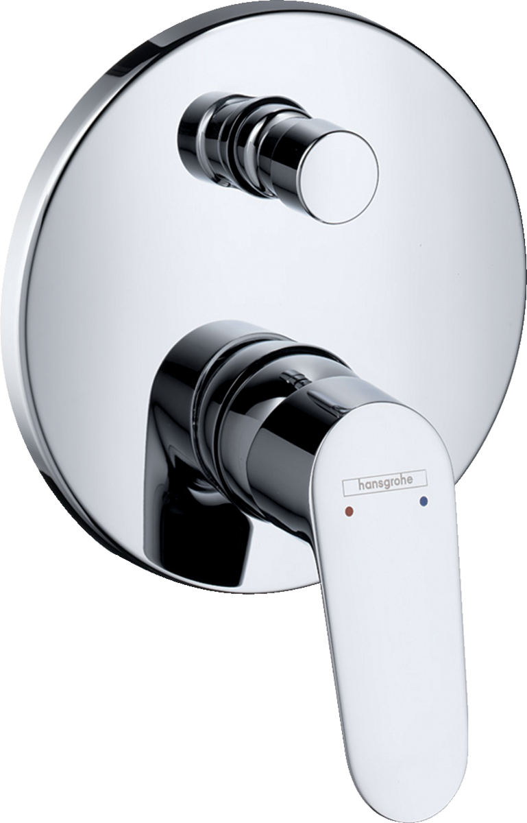 HANSGROHE Focus Páková vanová baterie pod omítku, se zabudovanou bezpečnostní kombinací podle EN1717 #31946000 - Chrom