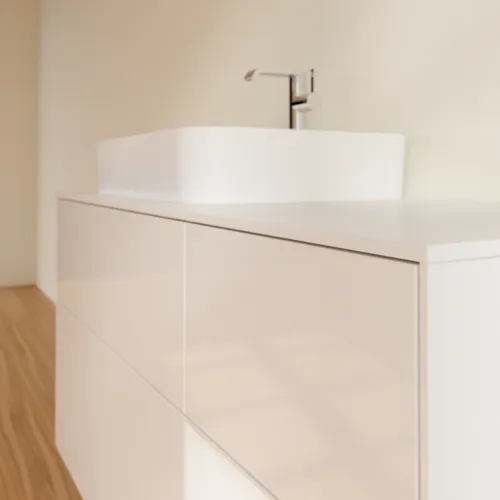 VILLEROY BOCH Toaletní skříňka Finion, s osvětlením, 3 výsuvy, 1200 x 603 x 501 mm, lesklý bílý lak / lesklý bílý lak / sklo bílé matné #F401GFGF, obrázek 6