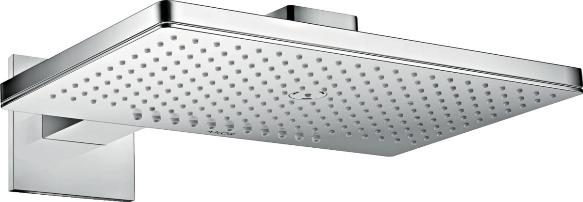 HANSGROHE AXOR ShowerSolutions Horní sprcha 460/300 2jet se sprchovým ramenem a hranatou rozetou #35280000 - chrom
