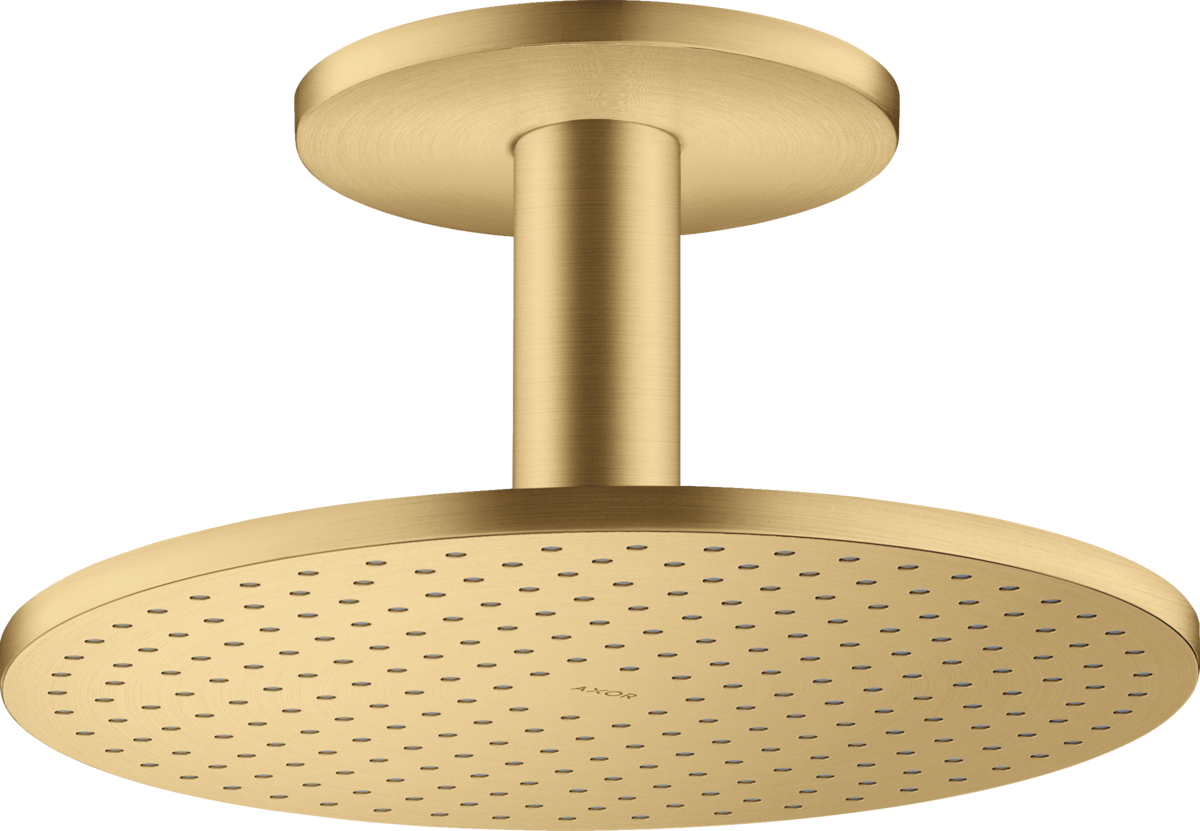 HANSGROHE Sprchová hlavice AXOR ShowerSolutions 300 1jet se stropním připojením #35301250 - Brushed Gold Optic