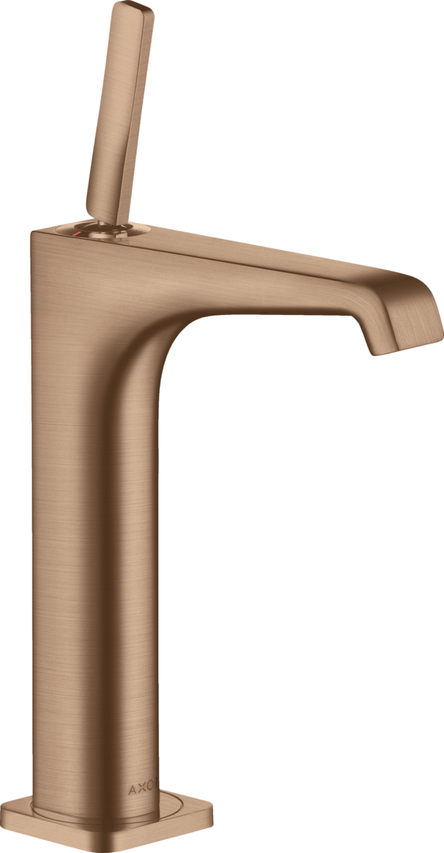 HANSGROHE AXOR Citterio E umyvadlová baterie 190 s výsuvným odpadem #36103310 - Brushed Red Gold