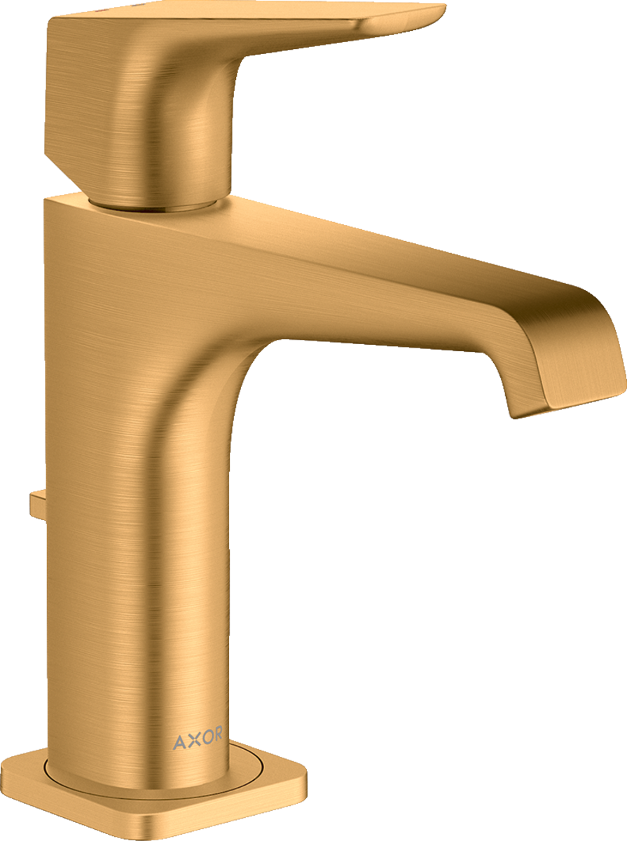 HANSGROHE Jednopáková umyvadlová baterie AXOR Citterio E 130 s pákovým ramínkem a výsuvným odpadem #36110250 - Brushed Gold Optic