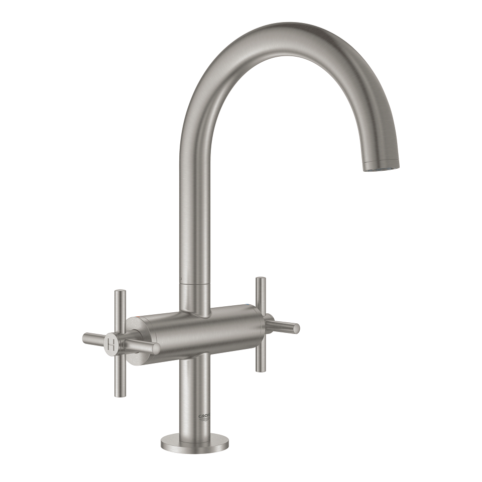 GROHE Atrio Umyvadlová jednootvorová baterie, DN 15, velikost L SuperSteel #21019DC3