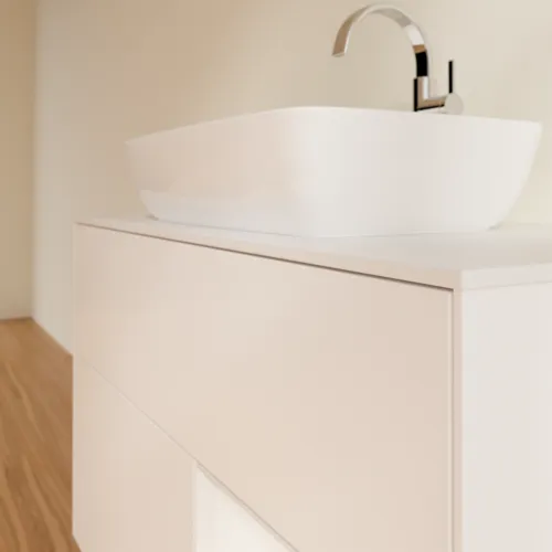 VILLEROY BOCH Umyvadlová skříňka Finion, s osvětlením, 2 výsuvy, 1000 x 603 x 501 mm, bílý matný lak / bílý lesklý lak / bílé matné sklo #F781GFMT, obrázek 6