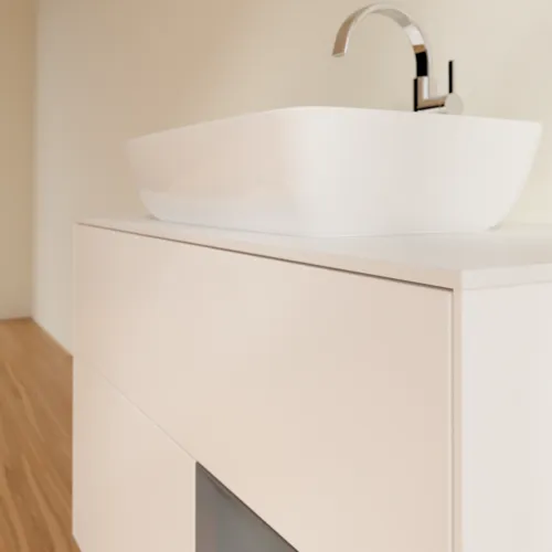 VILLEROY BOCH Toaletní skříňka Finion, s osvětlením, 2 výsuvy, 1000 x 603 x 501 mm, bílý matný lak / antracitový matný lak / bílé matné sklo #F781GKMT, obrázek 6