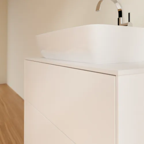 VILLEROY BOCH Toaletní skříňka Finion, 2 výsuvy, 800 x 603 x 501 mm, bílý matný lak / sklo bílé matné #F75100MT, obrázek 5