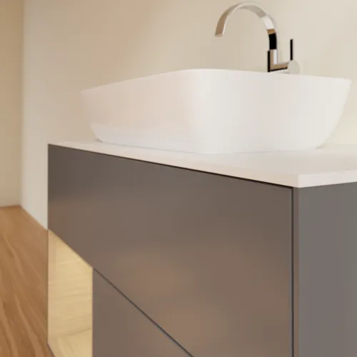 VILLEROY BOCH Toaletní skříňka Finion, s osvětlením, 2 výsuvy, 1000 x 603 x 501 mm, antracit matný lak / dubová dýha / sklo bílé matné #F771PCGK, obrázek 6
