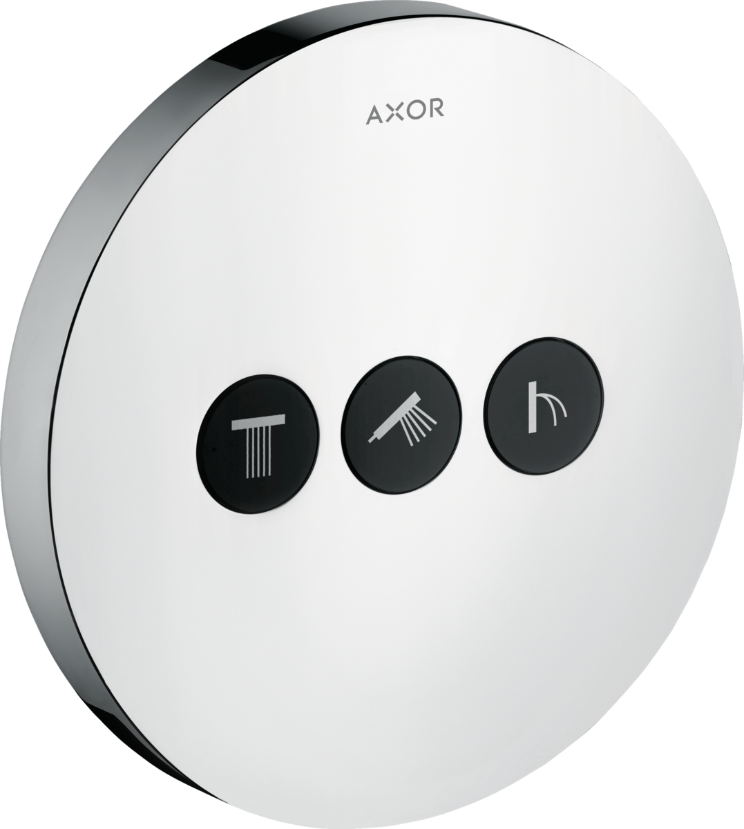 HANSGROHE AXOR ShowerSelect Ventil s podomítkovou instalací, kulatá verze, pro 3 spotřebiče #36727000 - chrom