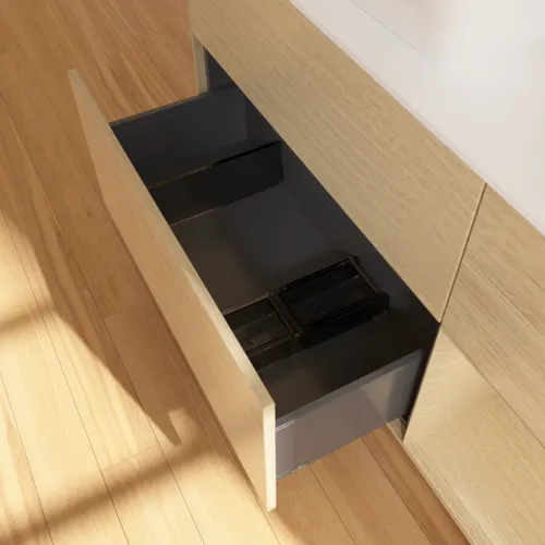 VILLEROY BOCH Toaletní skříňka Finion, s osvětlením, 3 výsuvy, 1200 x 603 x 501 mm, dubová dýha / dubová dýha / sklo bílé matné #F811PCPC, obrázek 7