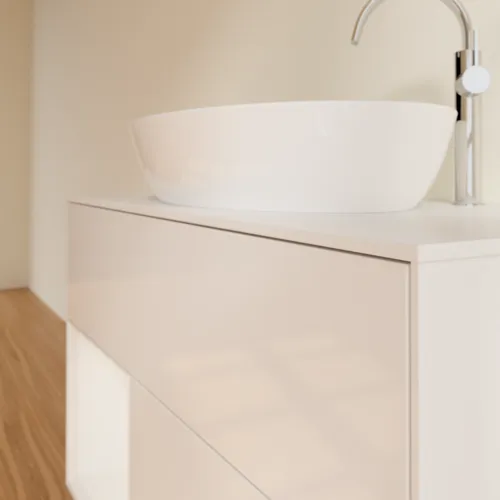 VILLEROY BOCH Toaletní skříňka Finion, s osvětlením, 2 výsuvy, 1000 x 603 x 501 mm, lesklý bílý lak / lesklý bílý lak / sklo bílé matné #F891GFGF, obrázek 6