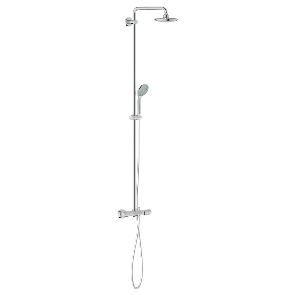 GROHE Euphoria System 180 Sprchový systém s vanovým termostatem na zeď Chrom #27475000
