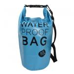 Vodotěsná taška, objem 10 litrů, 47 x 30 cm, modrá