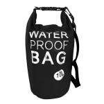 Vodotěsná taška, objem 10 litrů, 47 x 30 cm, černá