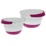 Mísa - 2 kusy, 2 a 3,5 litru, bílá/antracit #150013150