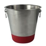 Nádoba na chlazení vína, 20cm, stříbrná/červená #150013212