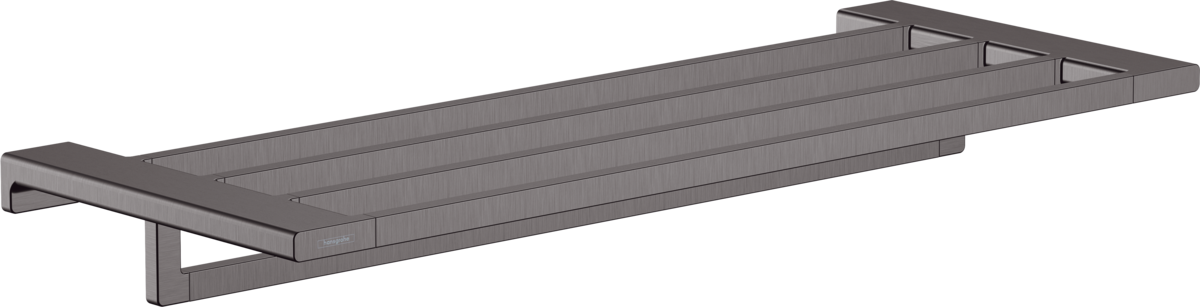 HANSGROHE AddStoris Polička na ručníky s věšákem ručníku #41751340 - kartáčovaný černý chrom