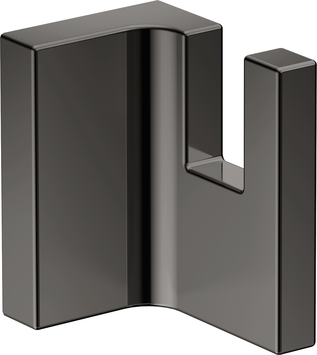 HANSGROHE AXOR Univerzální obdélníkový háček na ručníky #42611330 - leštěný černý chrom