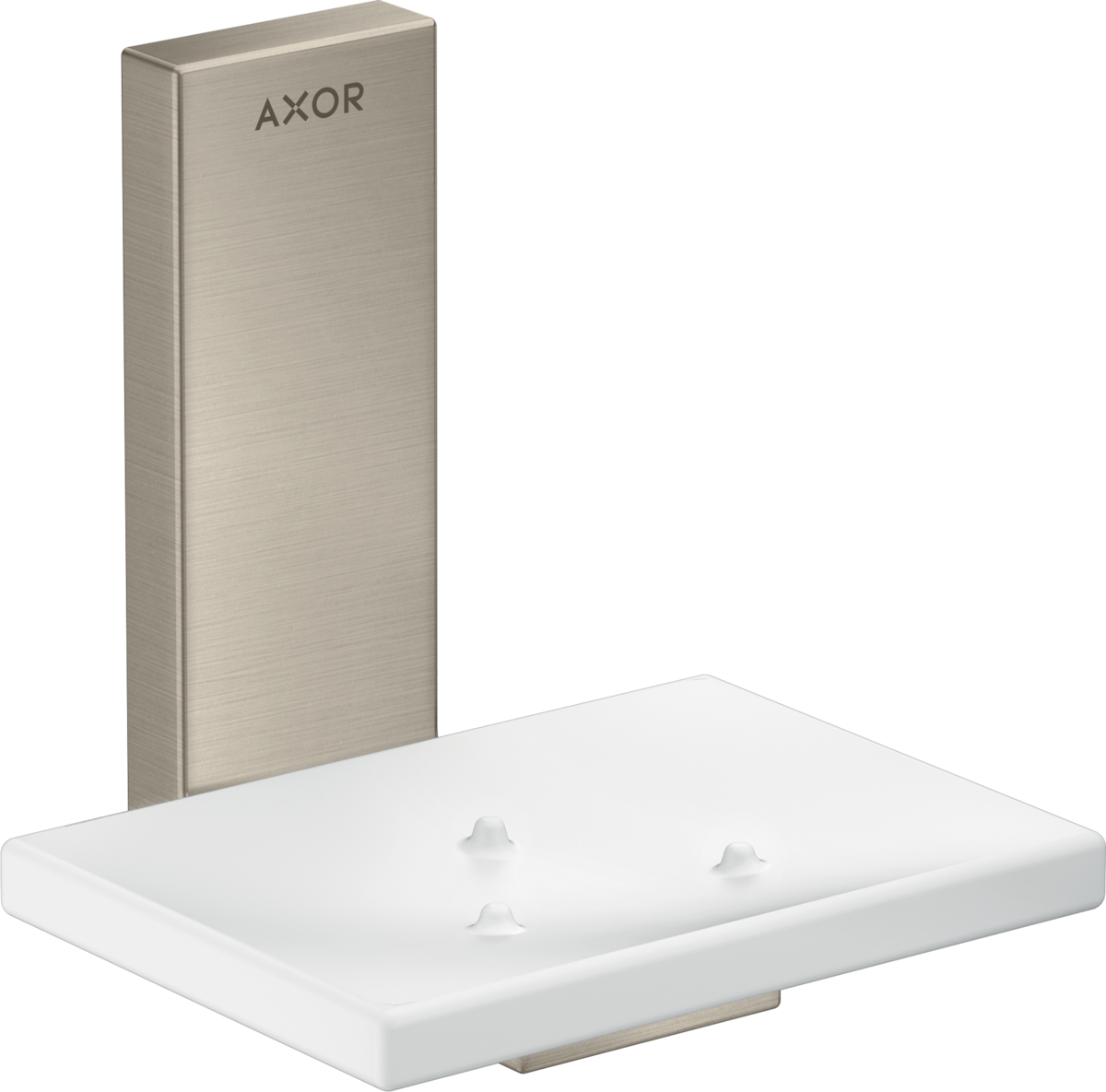 HANSGROHE AXOR Universal Rectangular Miska na mýdlo #42605820 - kartáčovaný nikl